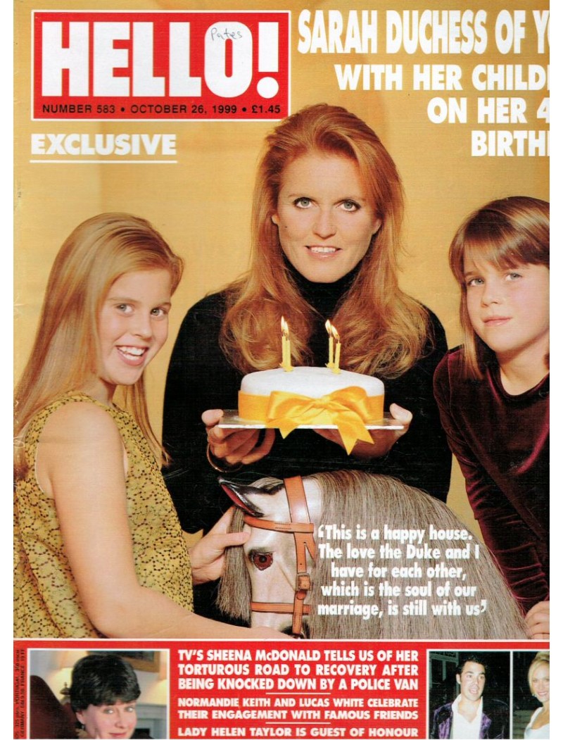 Hello Magazine Issue 583 26th October 1999
