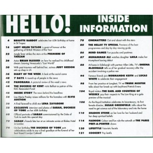 Hello Magazine Issue 583 26th October 1999