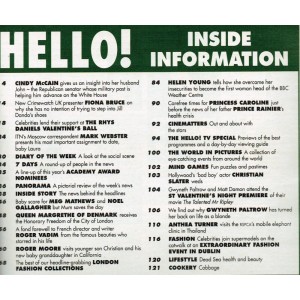 Hello Magazine Issue 600 29th February 2000