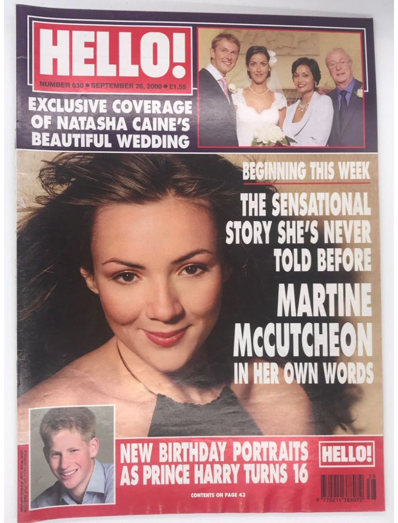 Hello Magazine Issue 630 26th September 2000 Hello Magazine Issue 630 26th September 2000