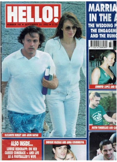 Hello Magazine Issue 783 23rd September 2003