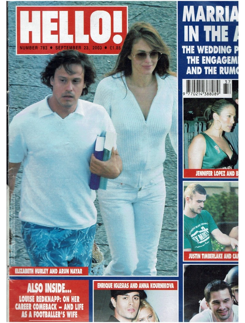 Hello Magazine Issue 783 23rd September 2003