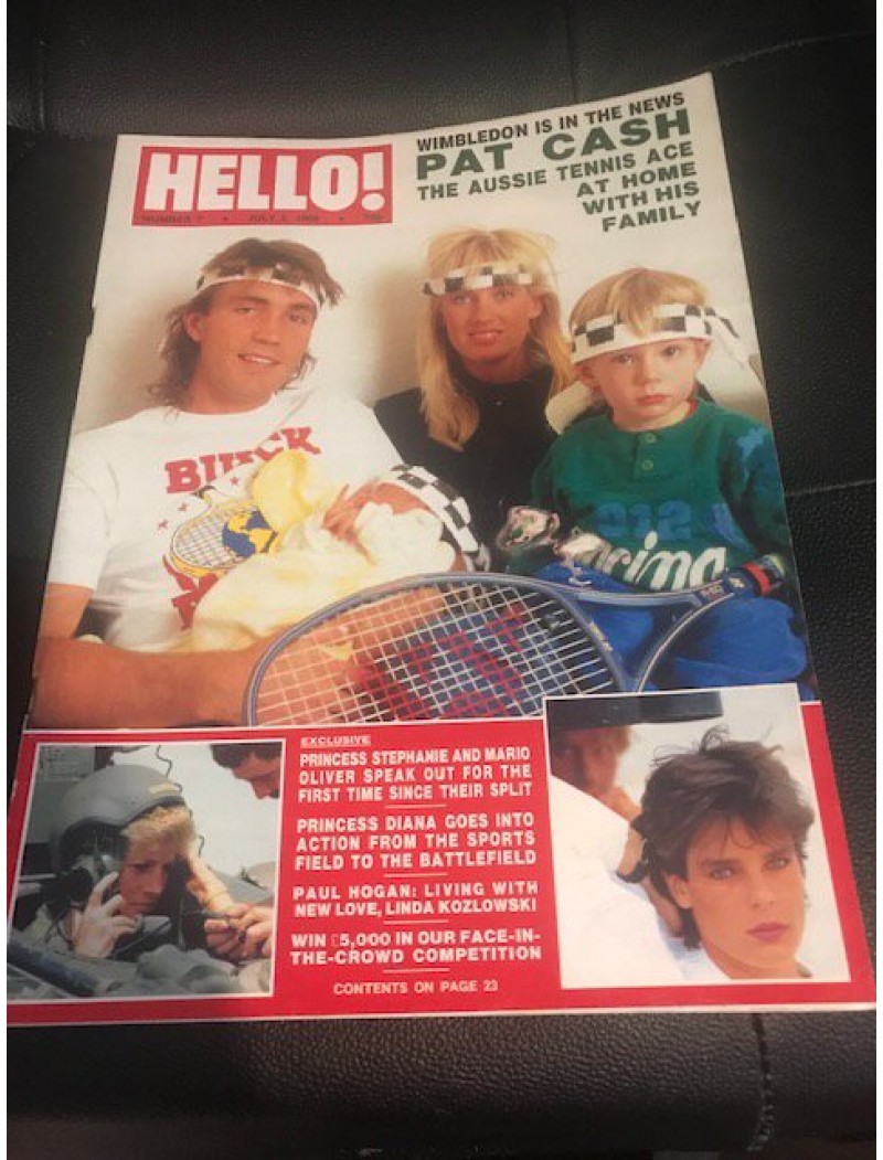 Hello Magazine Issue 7 2nd July 1988 Pat Cash