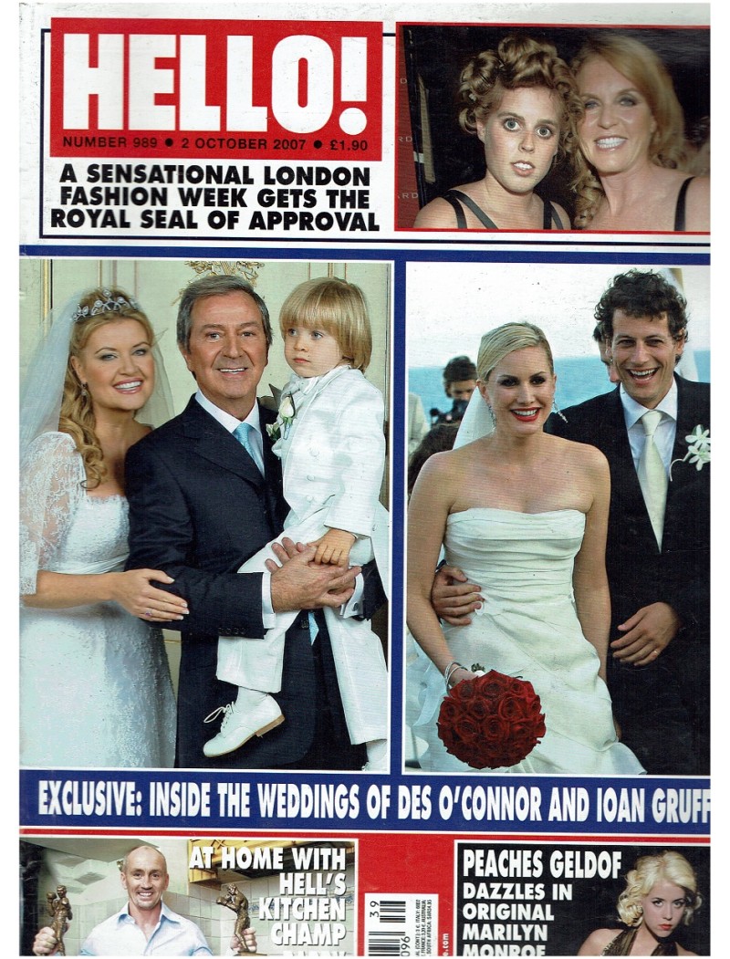 Hello Magazine Issue 989 2nd October 2007