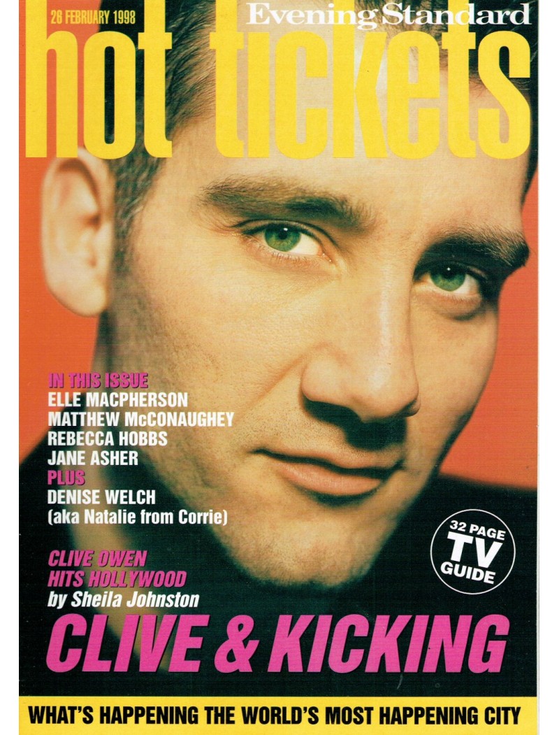 Hot Tickets Magazine 26th February 1998 Hot Tickets Magazine 26th February 1998