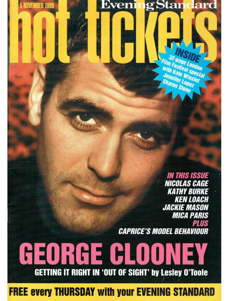 Hot Tickets Magazine 5th November 1998 Hot Tickets Magazine 5th November 1998