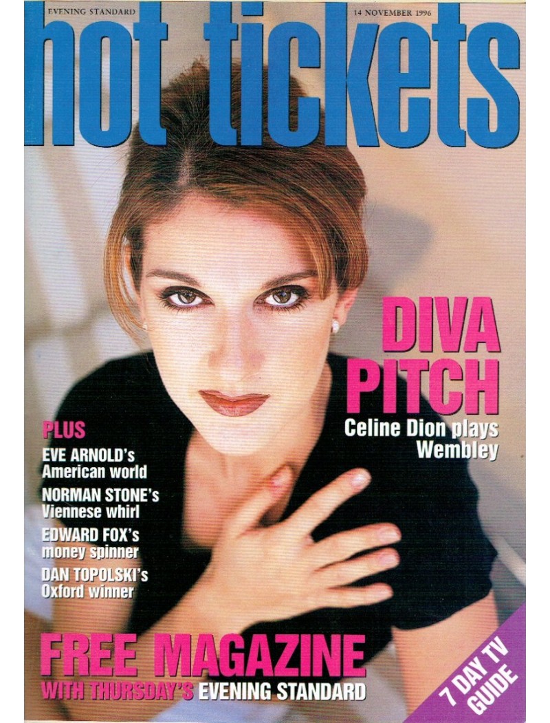Hot Tickets Magazine 14th November 1996 Hot Tickets Magazine 14th November 1996