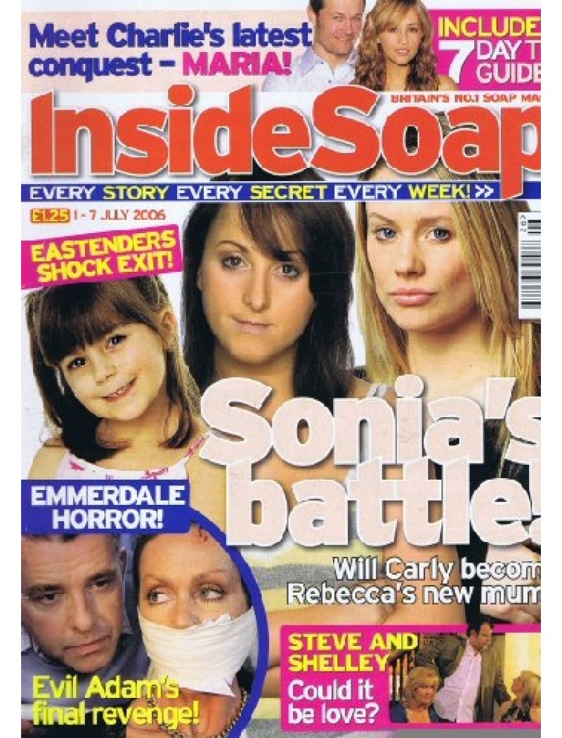 Inside Soap Magazine 1st July 2006 Inside Soap Magazine 1st July 2006