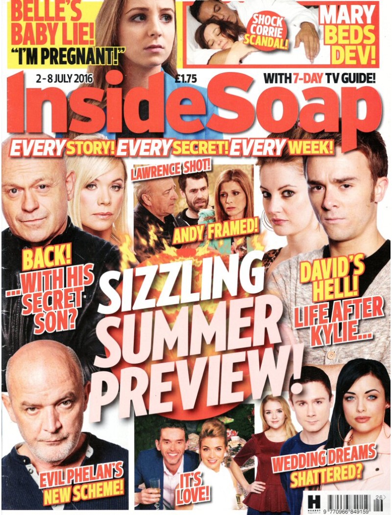 Inside Soap Magazine 2nd July 2016