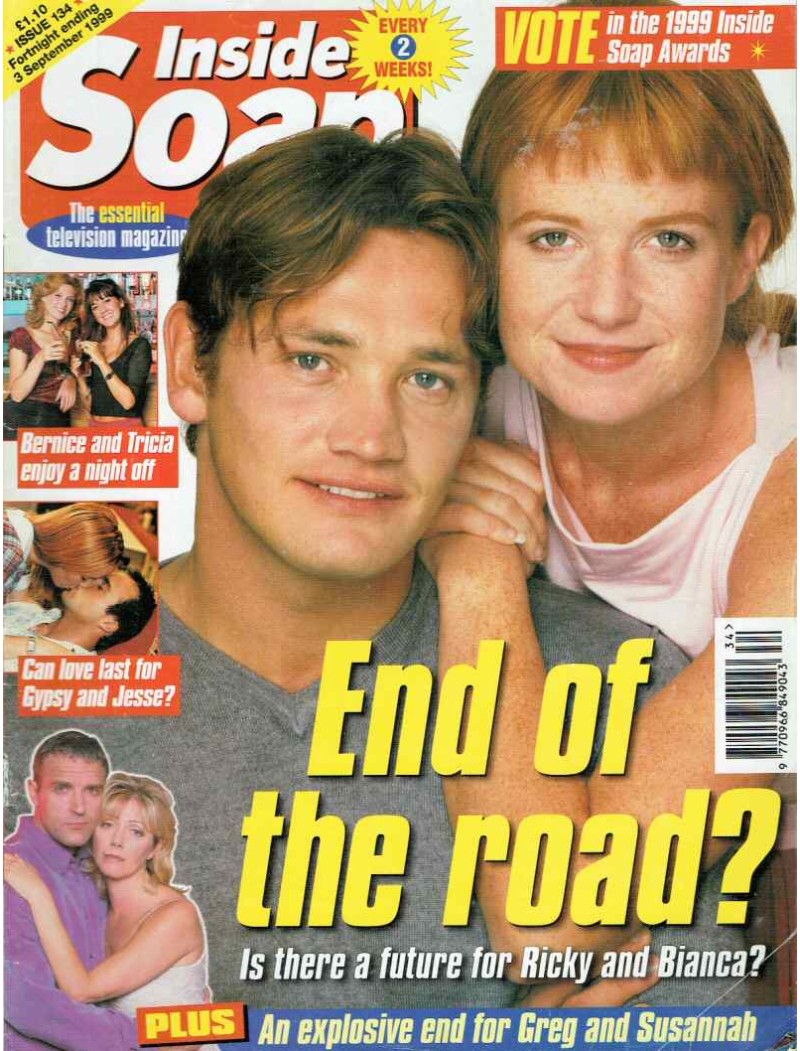 Inside Soap Issue 134 3rd September 1999 Inside Soap Issue 134 3rd September 1999