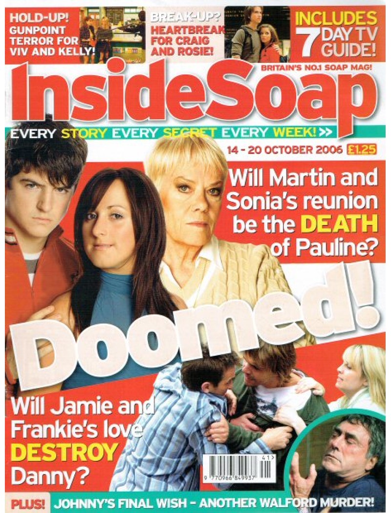 Inside Soap Magazine 14th October 2006 Inside Soap Magazine 14th October 2006
