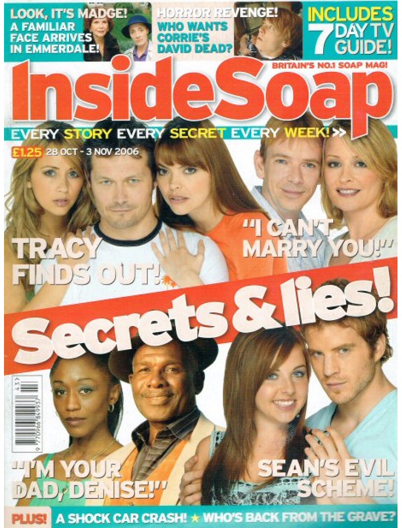 Inside Soap Magazine 28th October 2006 Inside Soap Magazine 28th October 2006