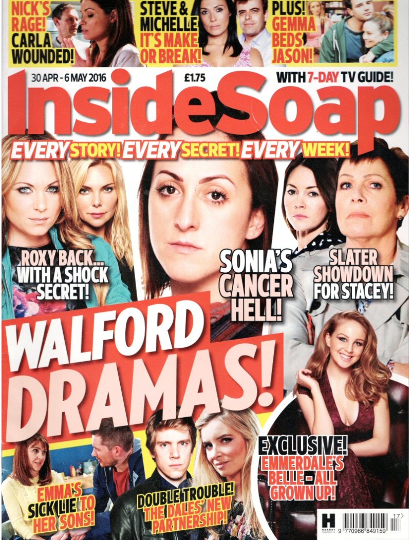 Inside Soap Magazine 30th April 2016 Inside Soap Magazine 30th April 2016