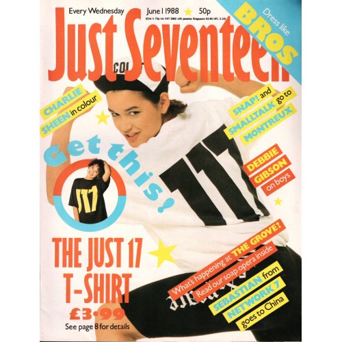 Just Seventeen Magazine - 1988 01/06/88