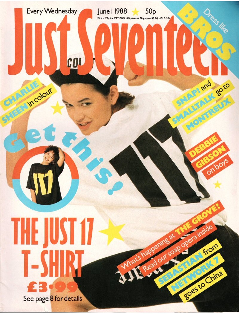 Just Seventeen Magazine - 1988 01/06/88