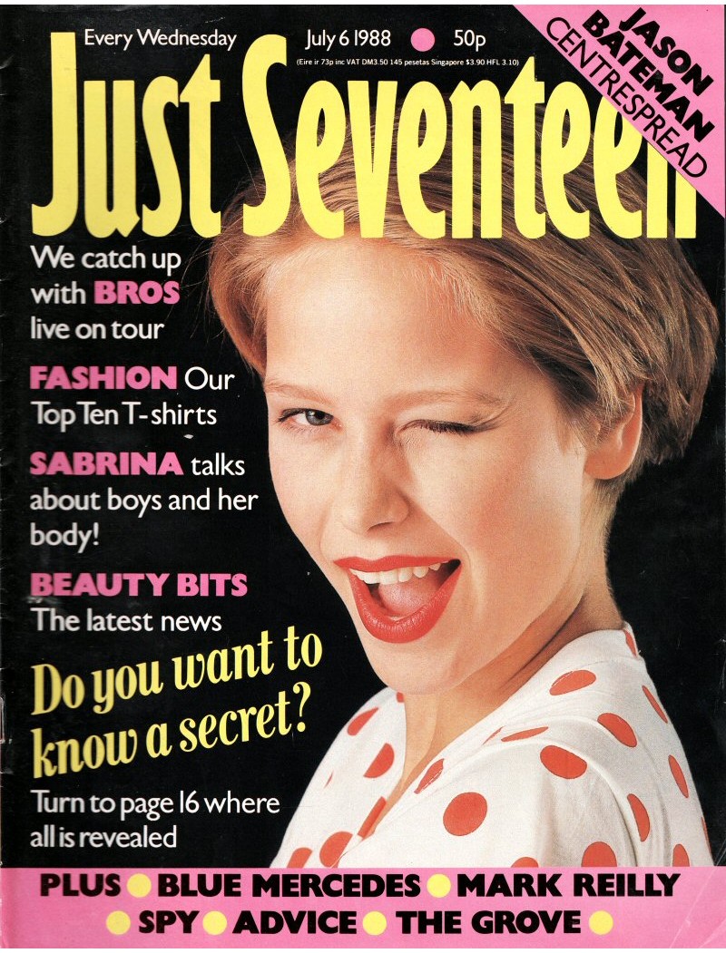Just Seventeen Magazine - 1988 06/07/88