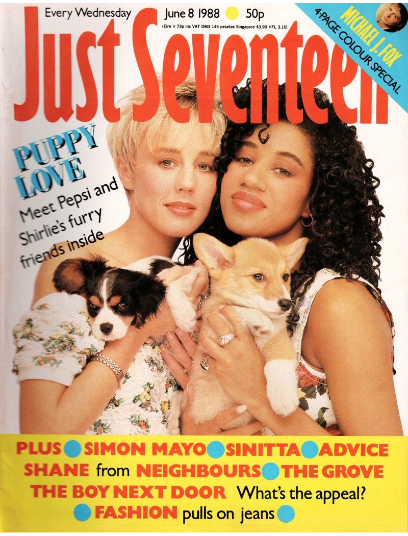 Just Seventeen Magazine - 1988 8th June 1988