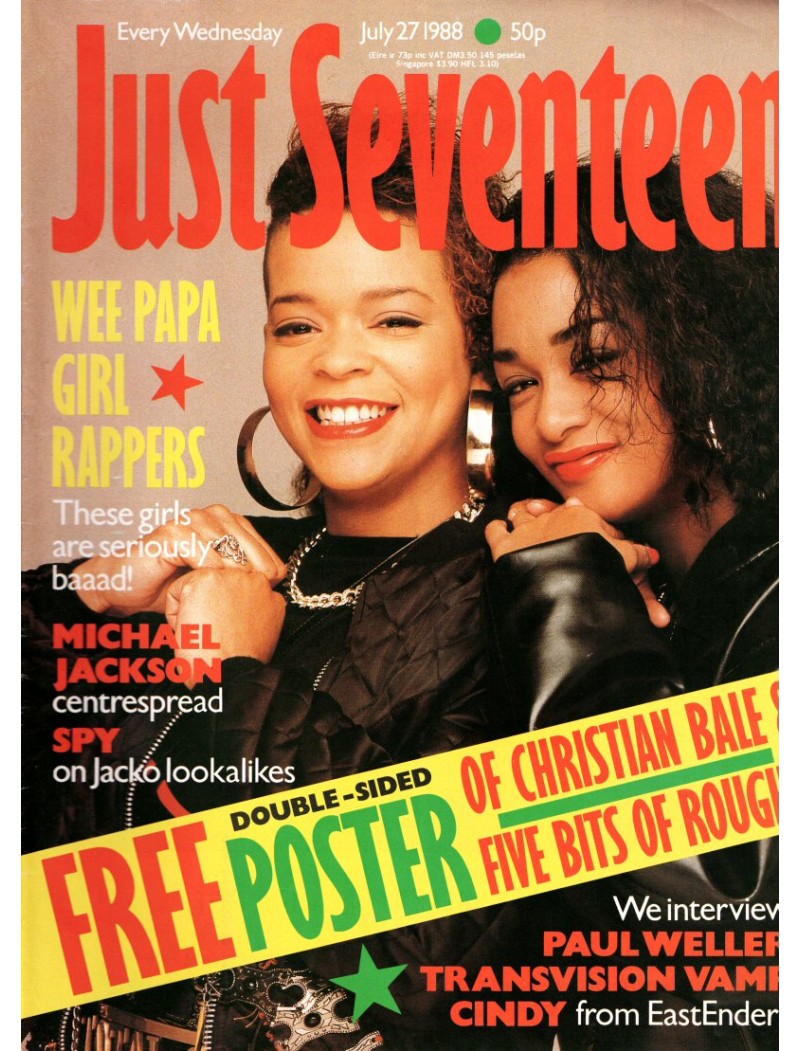 Just Seventeen Magazine - 1988 27th July 1988