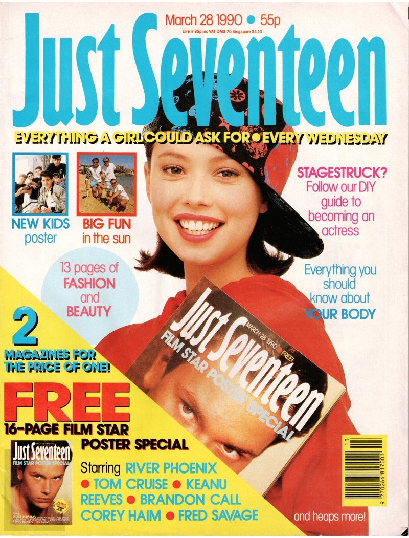 Just Seventeen Magazine - 1990 28th March 1990