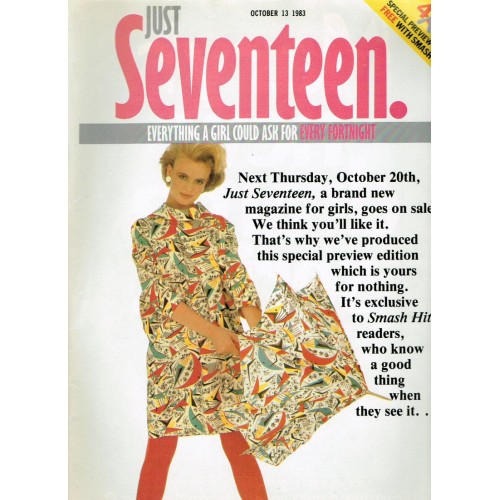 Just Seventeen Magazine - 1983 13/10/83