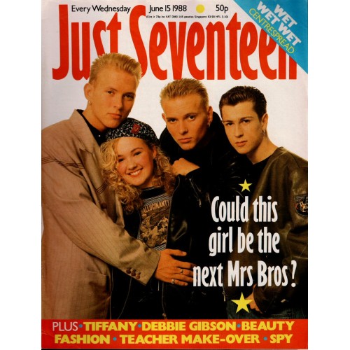 Just Seventeen Magazine - 1988 15/06/88 Bros