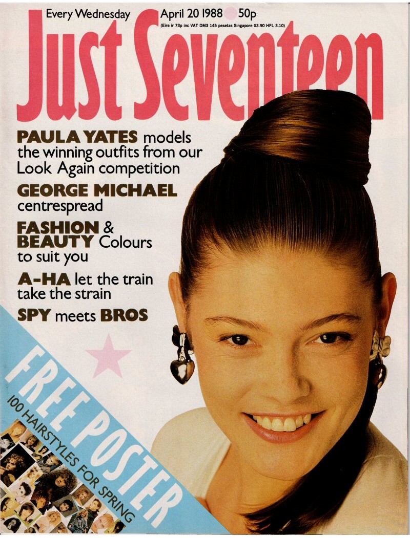 Just Seventeen Magazine 20th April 1988