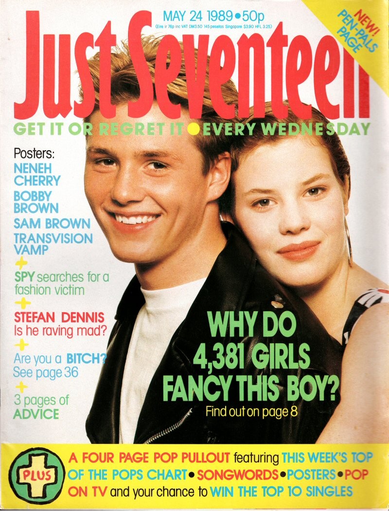 Just Seventeen Magazine - 1989 24th May 1989