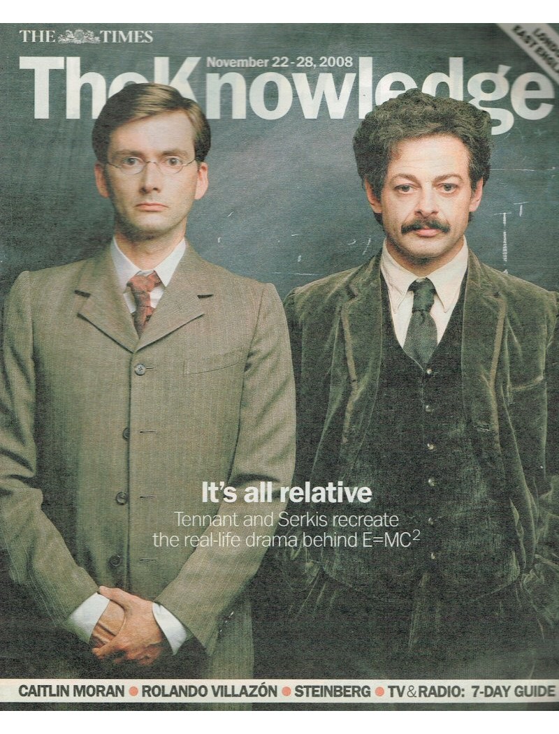 The Knowledge Magazine 22nd November 2008 David Tennant The Knowledge Magazine 22nd November 2008 David Tennant