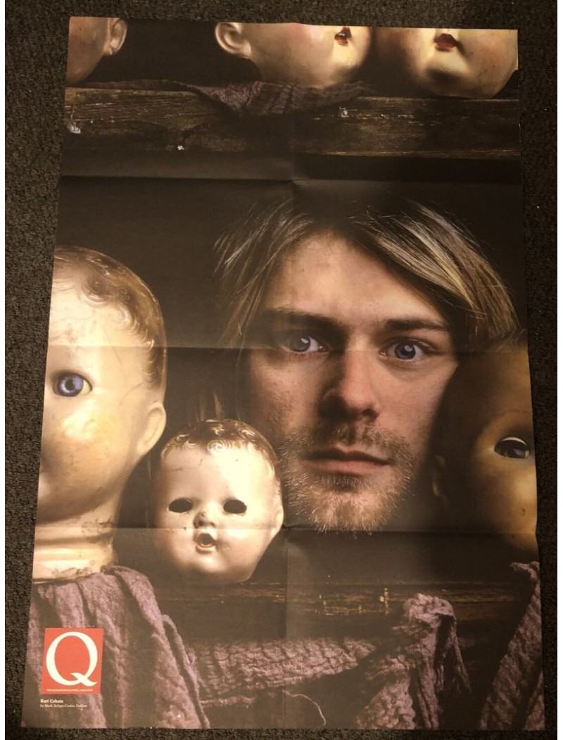 Kurt Cobain Nirvana/Thom Yorke Radiohead Extra Large Q Magazine Poster 54 x 87cm