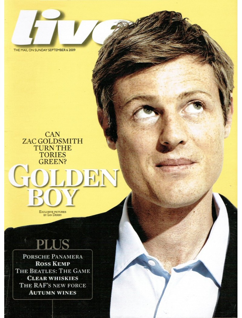 Live Magazine (Mail on Sunday) 6th September 2009 Zac Goldsmith