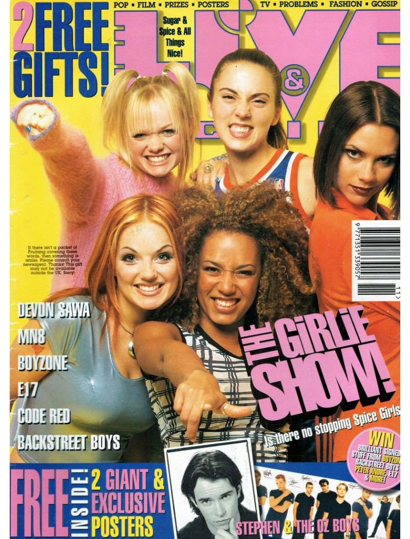 Live & Kicking Magazine - Issue 38 November 1996 Spice Girls