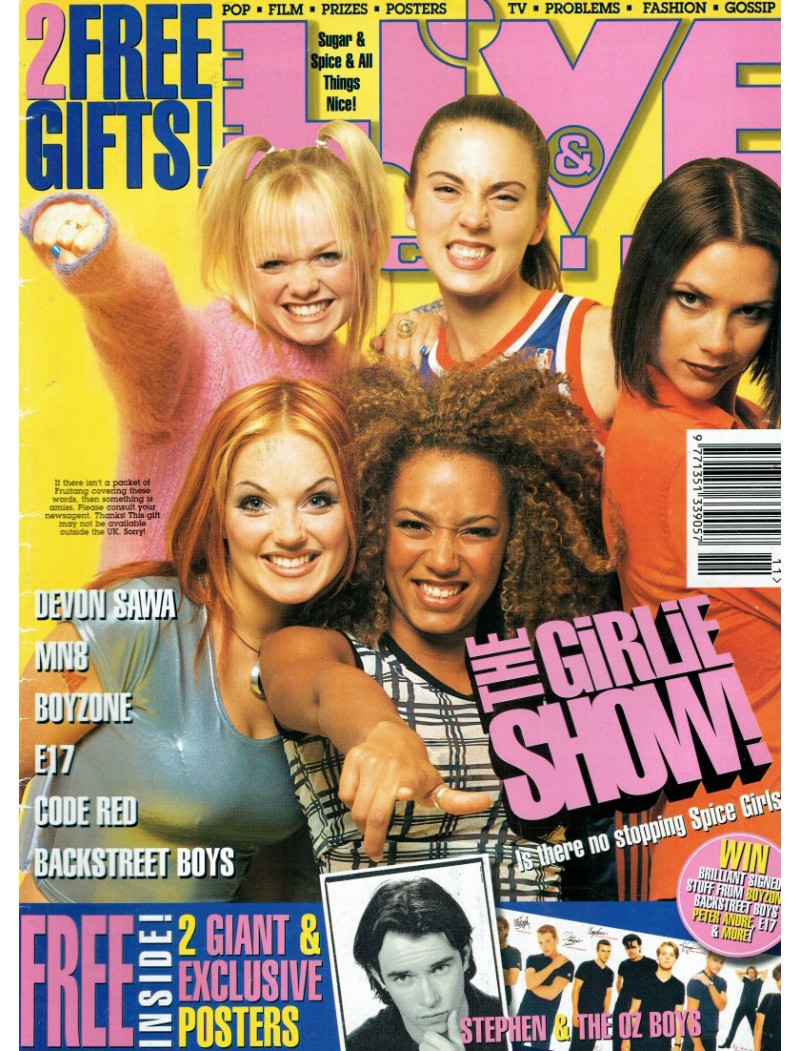 Live & Kicking Magazine - Issue 38 November 1996 Spice Girls BOYZONE East 17 Live & Kicking Magazine - Issue 38 November 1996 Spice Girls BOYZONE East 17