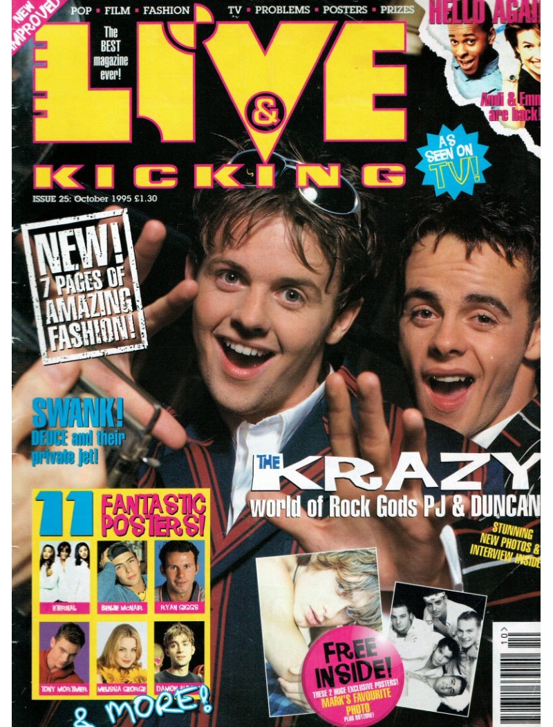 Live & Kicking Magazine - Issue 25 October 1995 Ant & Dec Live & Kicking Magazine - Issue 25 October 1995 Ant & Dec