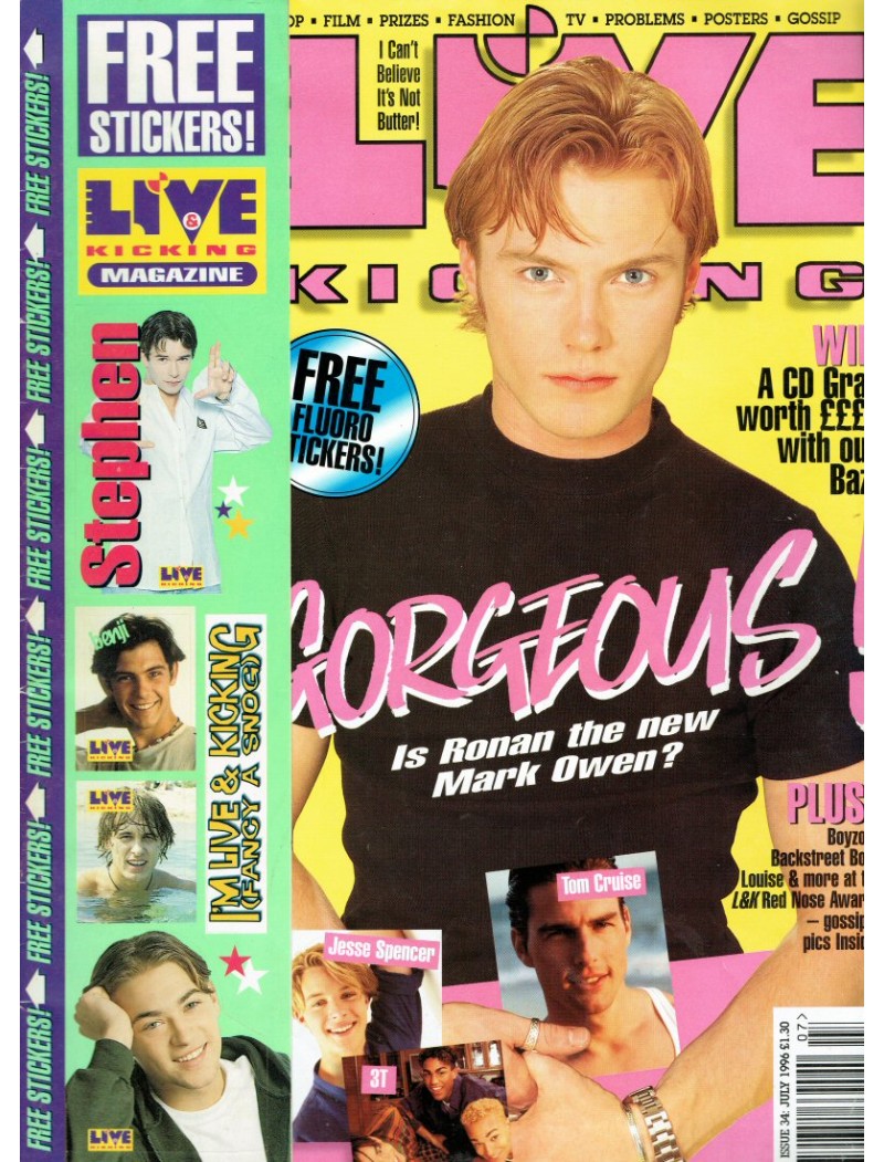 Live & Kicking Magazine - Issue 34 July 1996 Ronan Keating