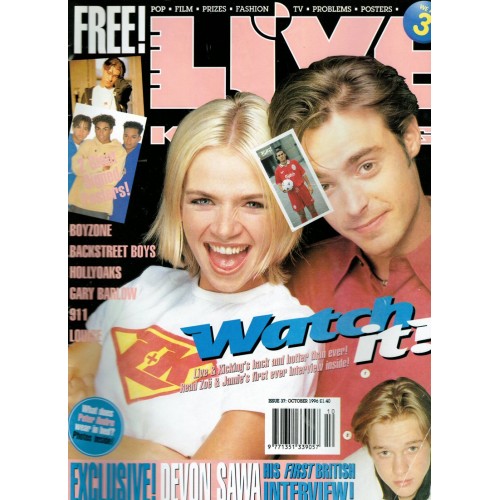 Live & Kicking Magazine - Issue 37 October 1996 Zoe Ball & Jamie Theakston