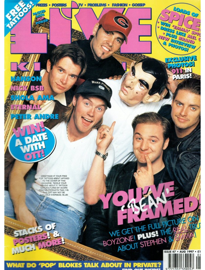 Live & Kicking Magazine - Issue 47 August 1997 Boyzone