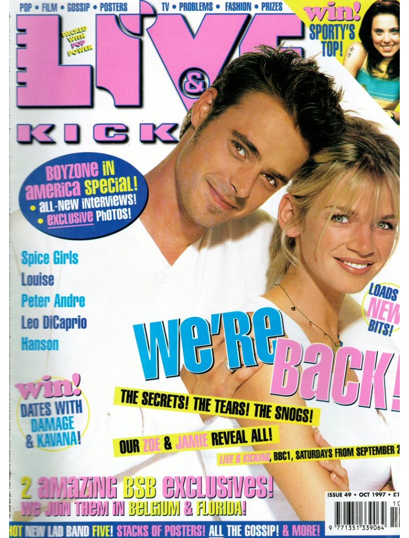 Live & Kicking Magazine - Issue 49 October 1997 Zoe Ball & Jamie Theakston Live & Kicking Magazine - Issue 49 October 1997 Zoe Ball & Jamie Theakston