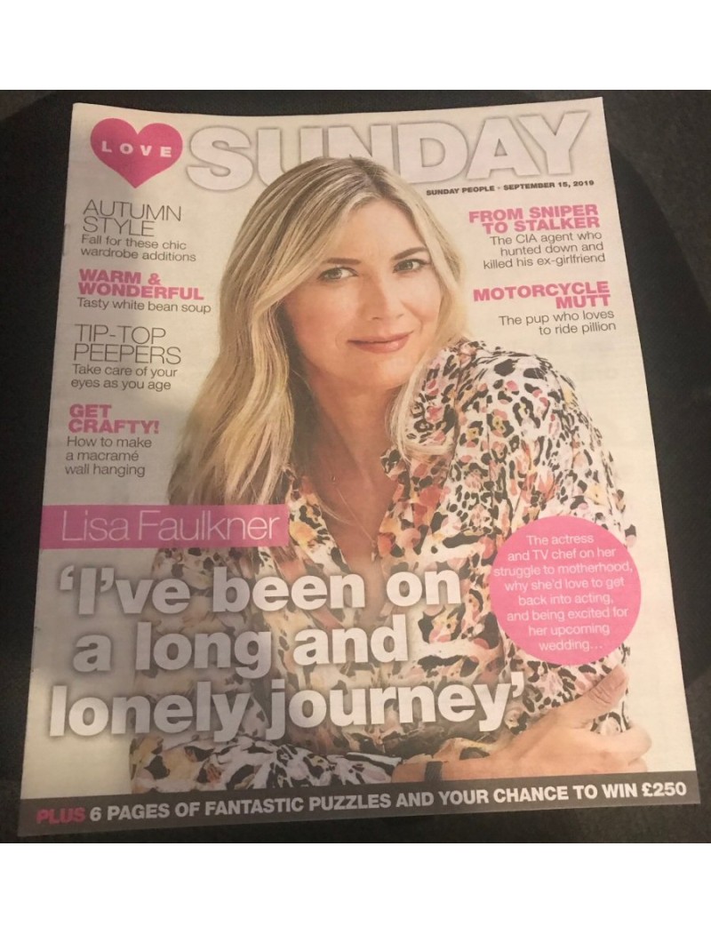 Love Sunday 2019 15th September 2019 (Lisa Faulkner)