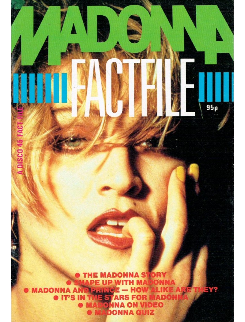 Madonna Factfile Disco 45 Magazine 1985