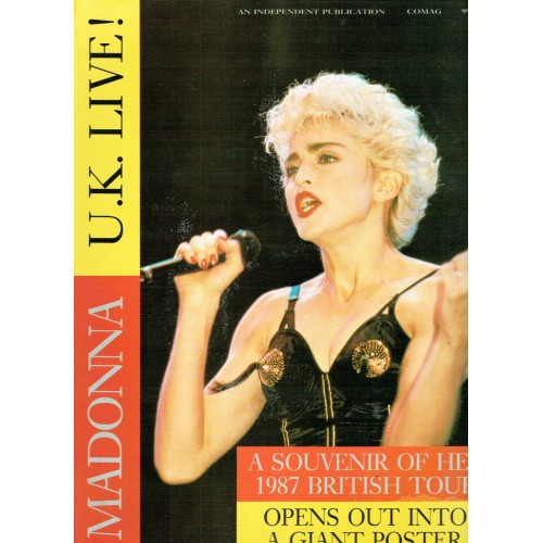 Madonna UK Live Souvenir British Tour Giant Poster 1987