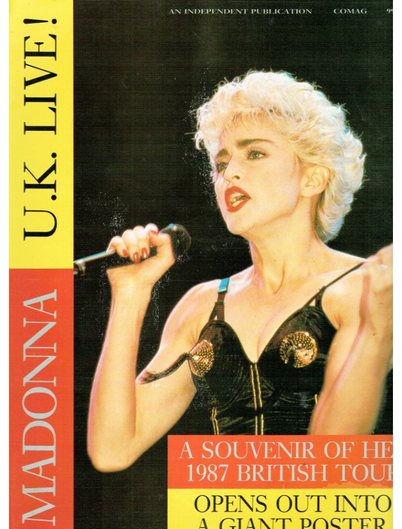 Madonna UK Live Souvenir British Tour Giant Poster 1987