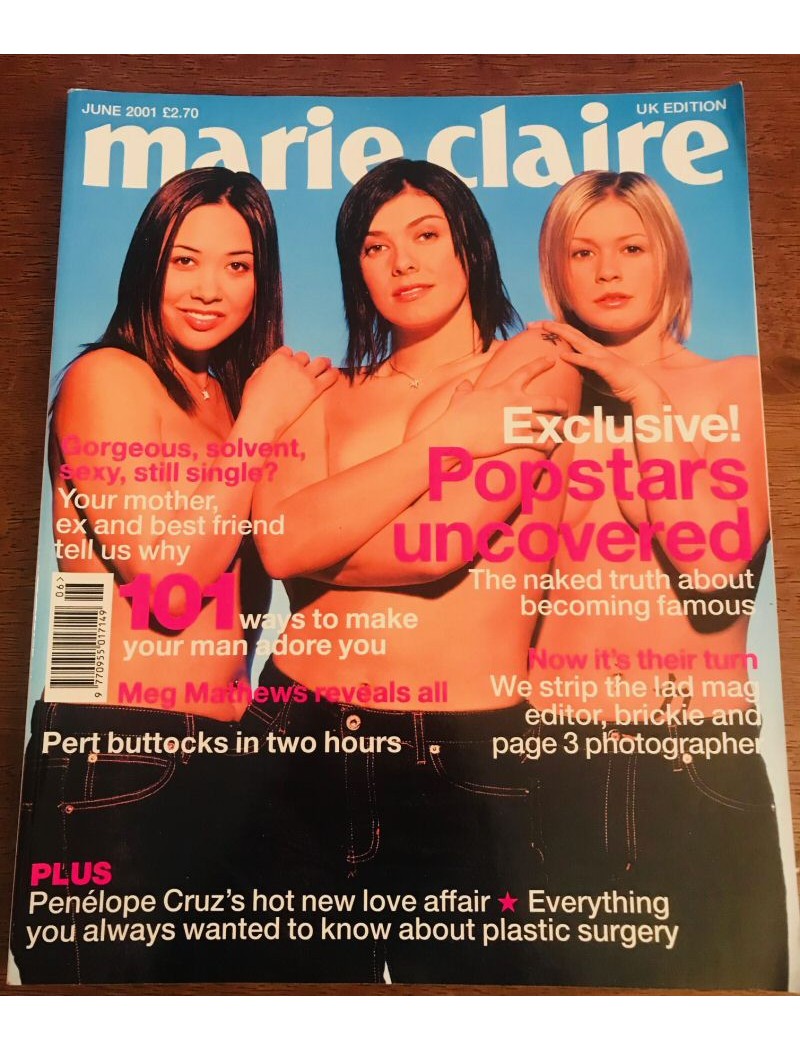 Marie Claire Magazine 2001 06/01 Hearsay Kym Marsh