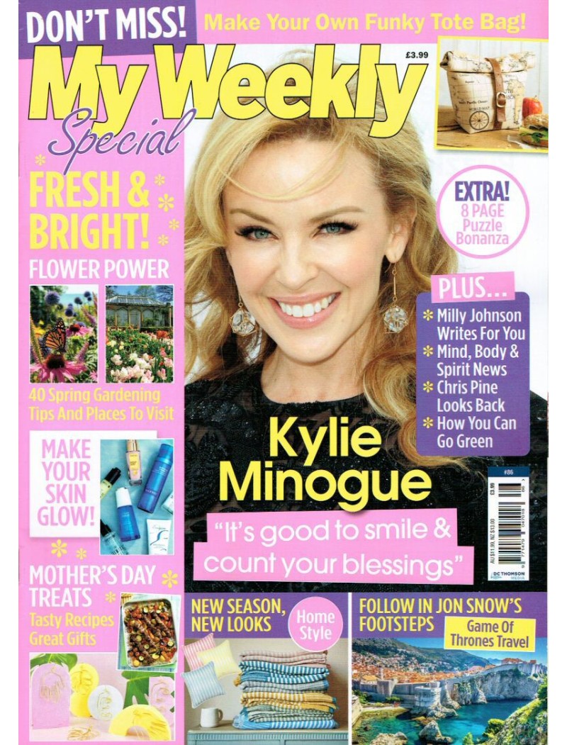 My Weekly Magazine 2022 March 2022 Kylie Minogue