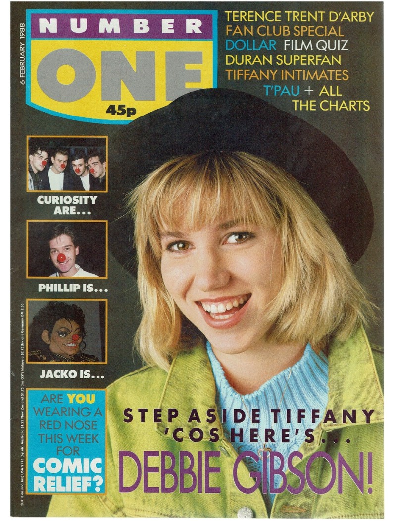 Number One Magazine 1988 6th February 1988 Debbie Gibson Tiffany 