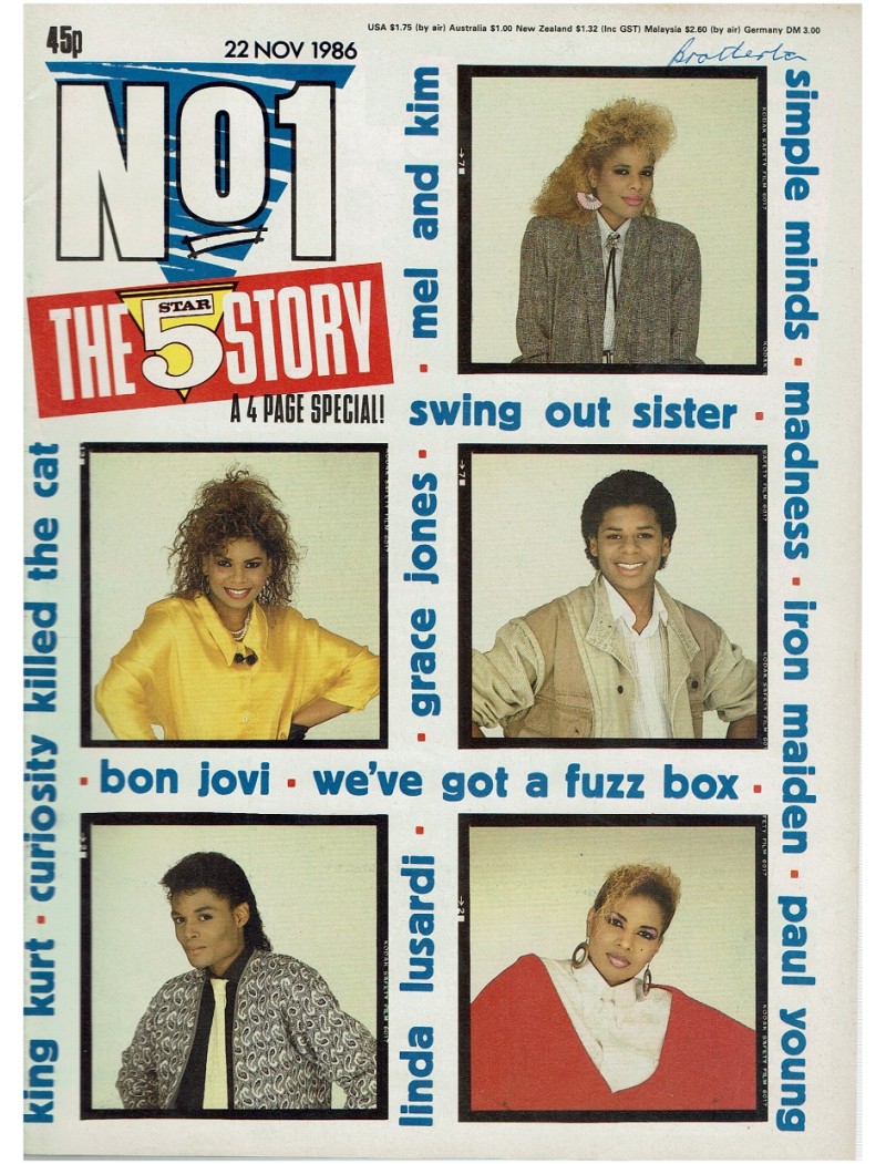 Number One Magazine - 1986 22/11/86