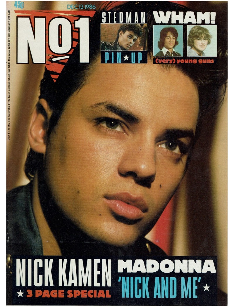 Number One Magazine - 1986 13/12/86 Nick Kamen