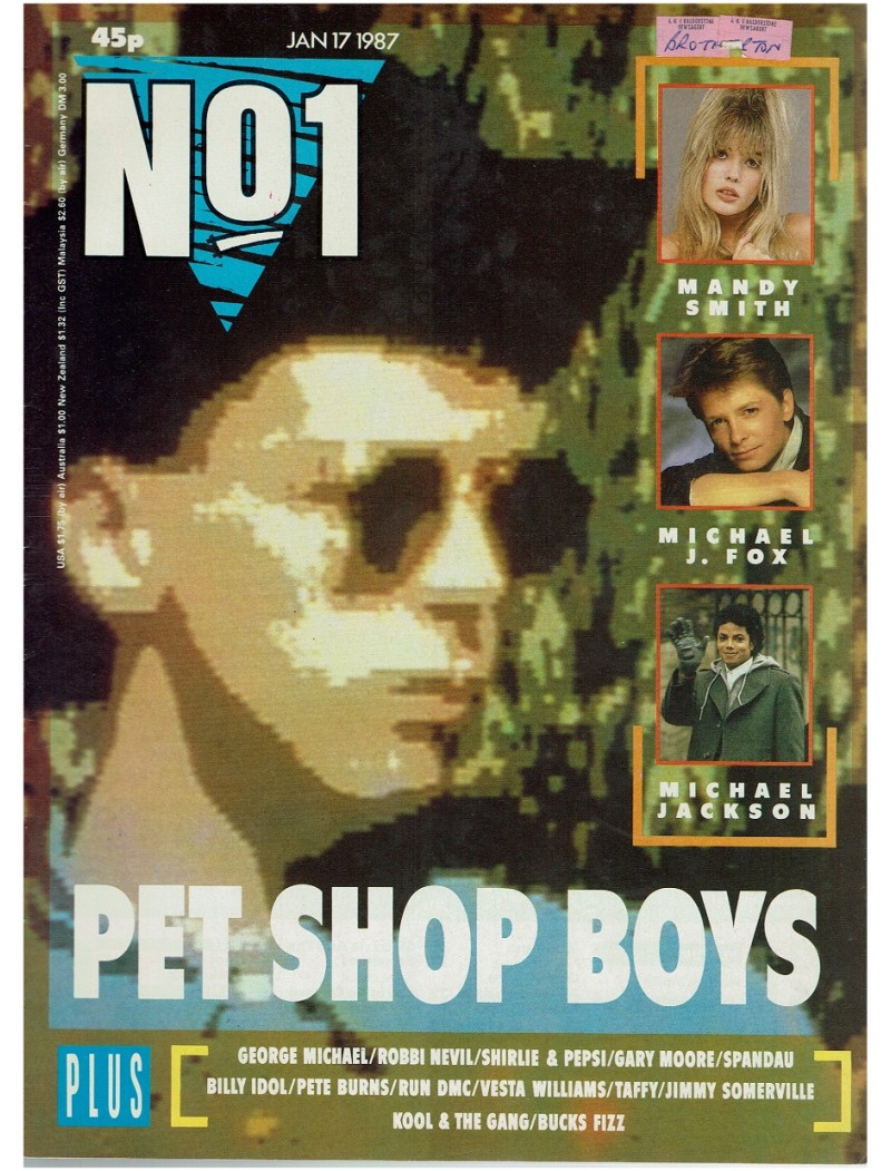 Number One Magazine 1987 17th January 1987 Patsy Kensit Pet Shop Boys Mandy Smith Michael J Fox