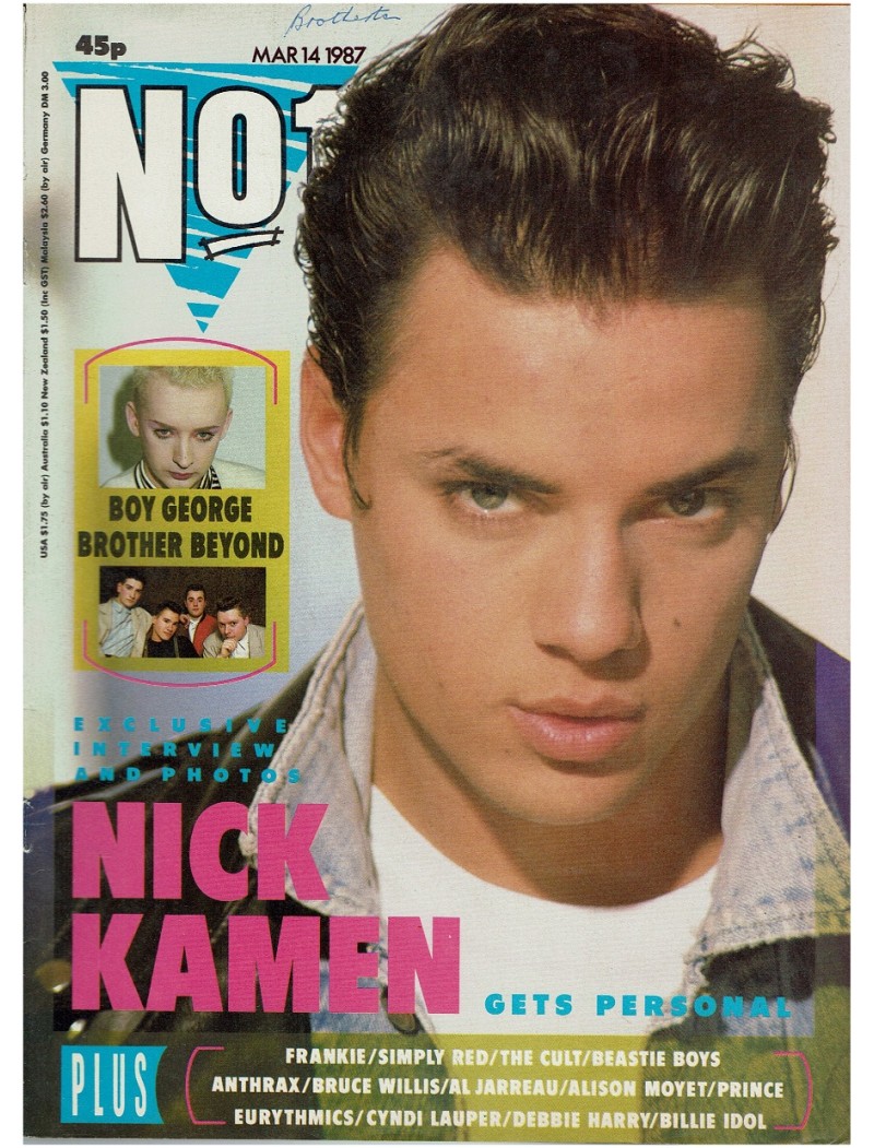 Number One Magazine - 1987 14/03/87