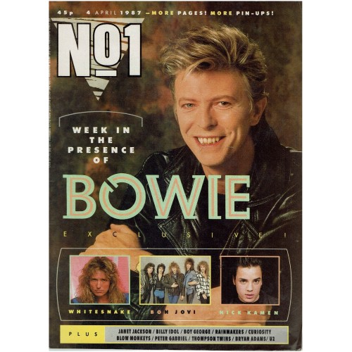 Number One Magazine 1987 4th April 1987 David Bowie Nick Kamen The Mission George Michael