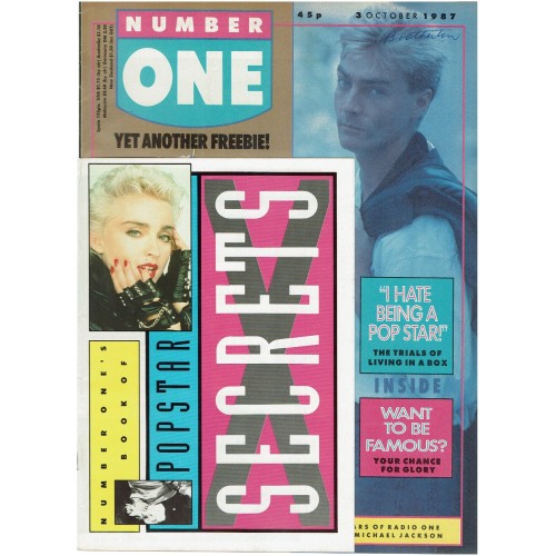 Number One Magazine 1987 3rd October 1987 Madonna Prince Jon Bon Jovi Mandy Smith Five Star